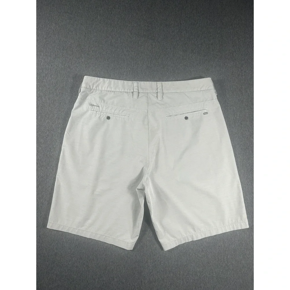 Hurley Phantom Men's Light Gray‎ PerformanceChino Shorts Size 34
